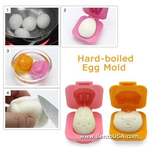 Hard Boiled Egg Mold Rabbit Bear for Bento Decoration for Egg Mold