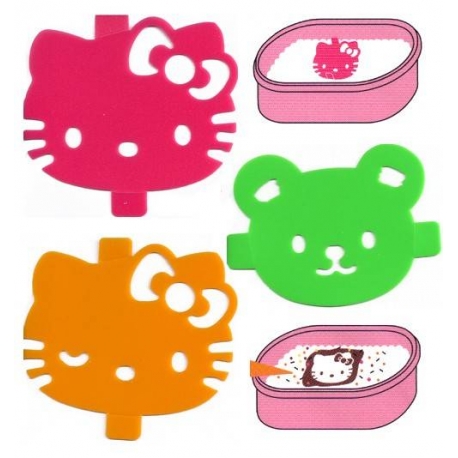 KAWAII Hello Kitty Bento Mold Set of 2