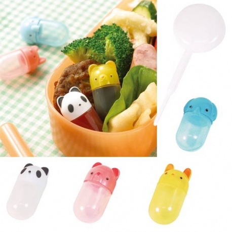 Japanese Bento Accessories Soy Sauce ANIMALS container with Dropper