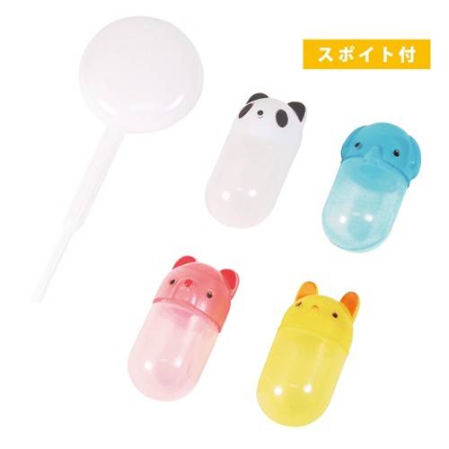 Torune Lunch Bento Soy Sauce Case Container with Dropper, Animals