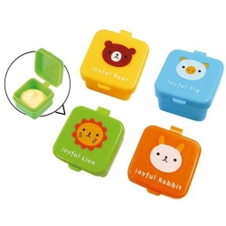 Japanese Bento Box Accessories Sauce Container set of 4 Animal Mayo Cup