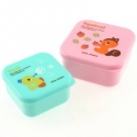 Microwavable Japanese Bento Box Lunch Box set of 2 MINI Squirrel Duck