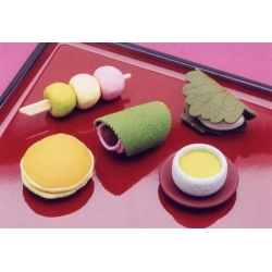 Cute Japanese Eraser Set Collectible Japanese Dessert 6 pcs 