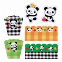 Panda Microwavable Bento Baran Food Partition Sheet Set 18pcs