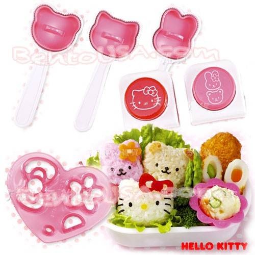Hello Kitty Decorative Bento Mold Tools Set for Home