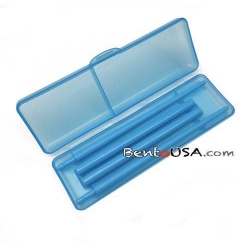 Japanese Bento Chopsticks with Case Portable Blue