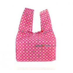 Japanese Bento Cloth Tote Bag for bento box lunch box - Pink Flower