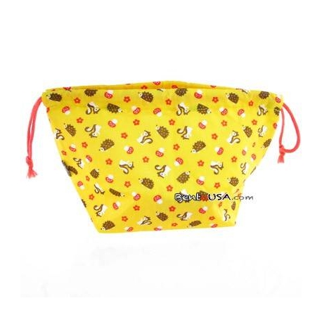 Japanese Bento Cloth Bag for bento box lunch box - Small Yellow