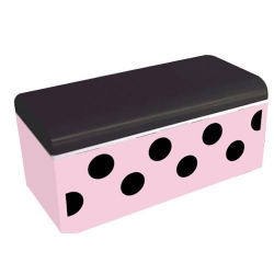 Bento Box Polka Dot Pink and Black with Cold Gel Pack