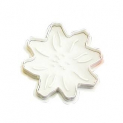 Bento Pastry Cookie Cutter and Stamp Flower L