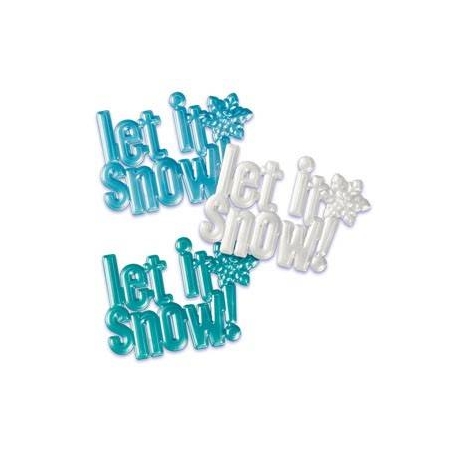 Food Decorating Topper Cake Topper Let it Snow