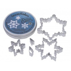 Bento Decorative Cheese Cookie Cutter with Case Snowflakes