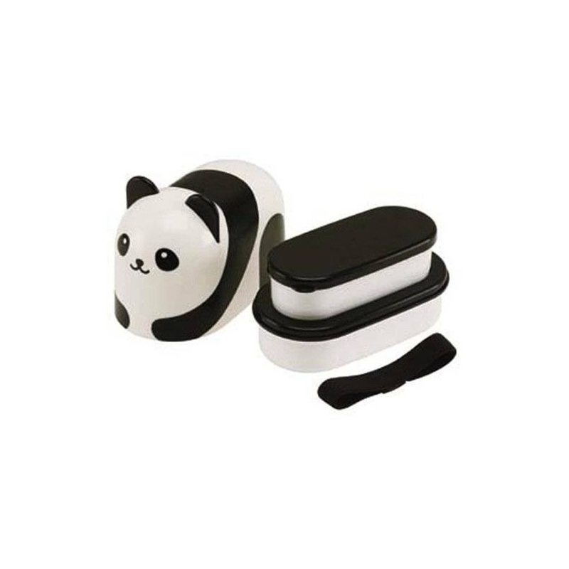 Very Rare ! Viber Rakuten Panda Okaimono Panda Two-stage lunch box BENTO BOX 