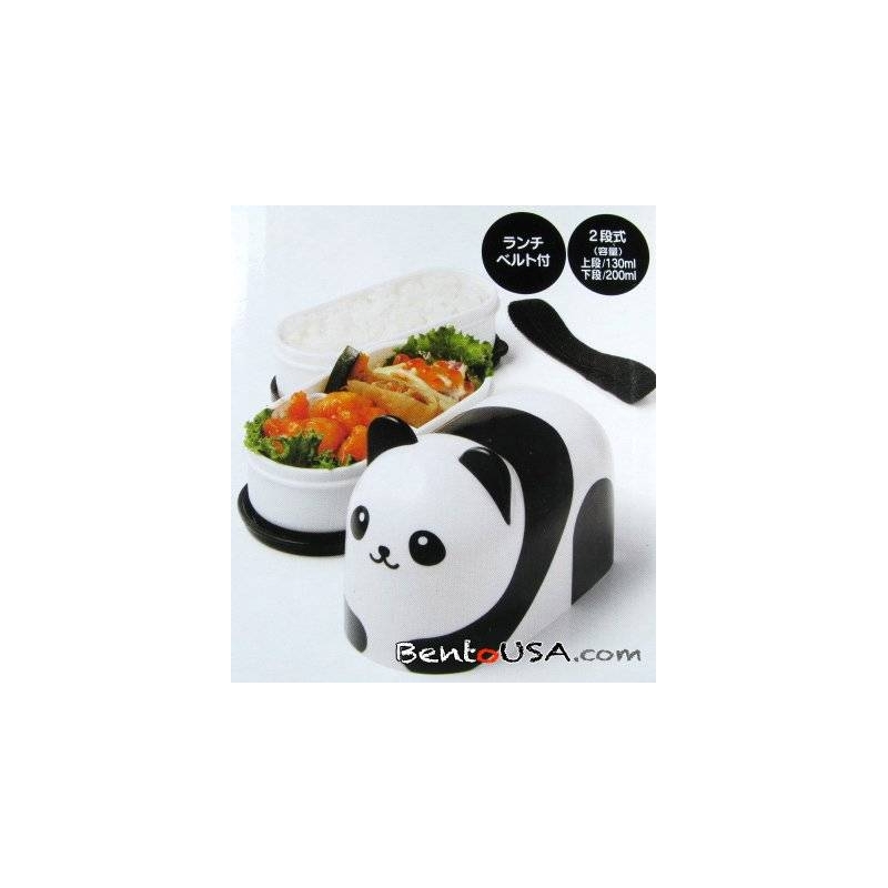 Mini 2 Tier Panda Bento Snack Box 330 ml