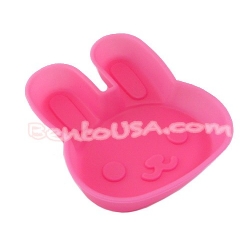 Microwavable Bento Silicone Food Cup Baking Pink Rabbit