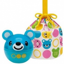 Japanese 2 Tier Bento Food Container Ball Blue Bear set