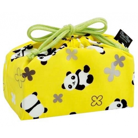 Bento Lunch Box Cloth Bag Panda Yellow
