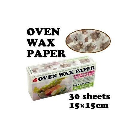 Bear Designed Wax Paper Sandwich Wrapping Sheets 30 pcs