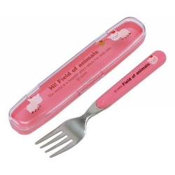 Japanese Bento Fork with Case Pig