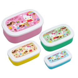 Microwavable Nested Food Container 4 Bento Boxes Hello Kitty 