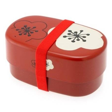 Microwavable Japanese Bento Box Lunch Red Plum