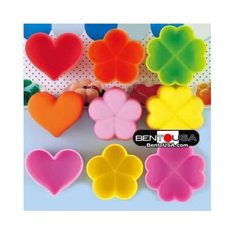 Bento High Quality Silicone Colorful Food Cups also great as Jello Mold 