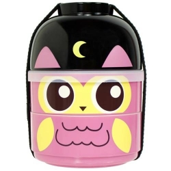 cuteZcute 2-tier Bento Lunch Box Set Baby Bento Buddies - Baby Night Owl