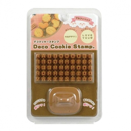 Alphabet Deco Cookie And Fondant Stamp Set