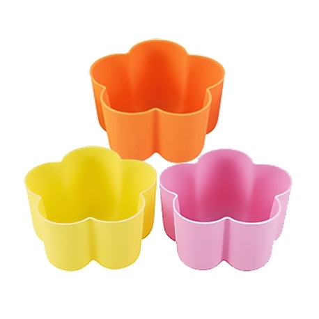 Bento High Quality Silicone Colorful Food Cups - Flower
