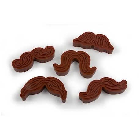 Mustache Cookie Cutter Stamp Set