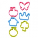 Japanese Bento Ham Cheese Cookie Cutter Set of 6 Variety Cute
