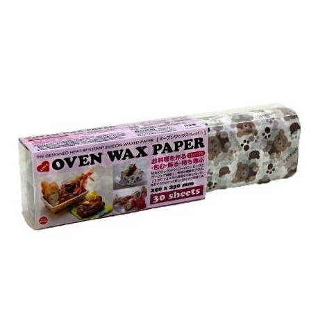 Bear Designed Wax Paper Sandwich Wrapping Sheets 30 pcs Large