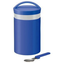 Stainless Steel thermos set 510ml Blue with Fork