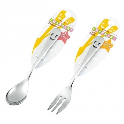Japanese Bento Accessories Stainless Steel Dessert Fork and Spoon set