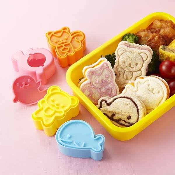 Bento Box Accessories - Crustable Sandwich Cutters for Kids - Food Picks -  Silic