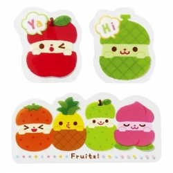 Microwavable Bento Baran Food Decorative Sheet Set Fruit 12P