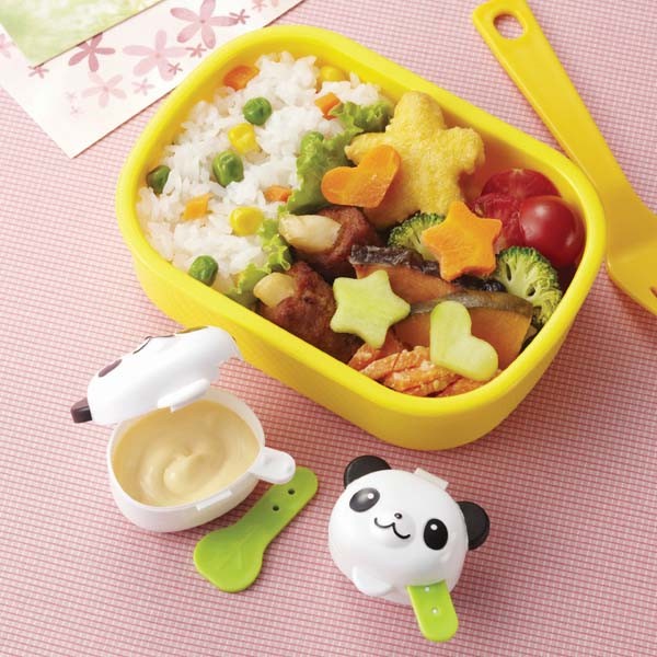 Japanese Bento Condiment Mayo Cup Set of 2 Panda for Bear and pand