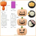 Bento Rice Mold and Seaweed Nori Cutter Set Halloween Pumpkin
