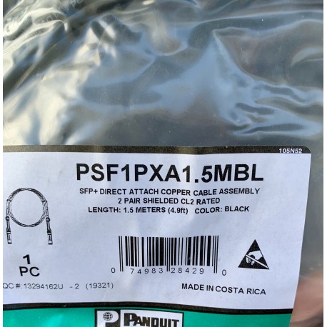 PSF1PXA1.5MBL SFP+ Twinaxial Cable Assembly 10GB NEW