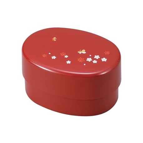 Microwavable Japanese Bento Box Lunch Red Butterfly