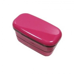 Microwavable Japanese 2-Tier Bento Box Lunch Box Pink